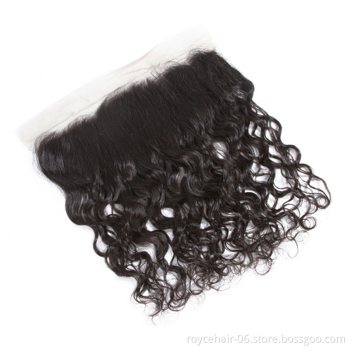 Top Sell Brazilian Mink Hair Deep Wave 13x4 Transparent Thin Skin Swiss Lace Frontal With Natural Pre plucked Line